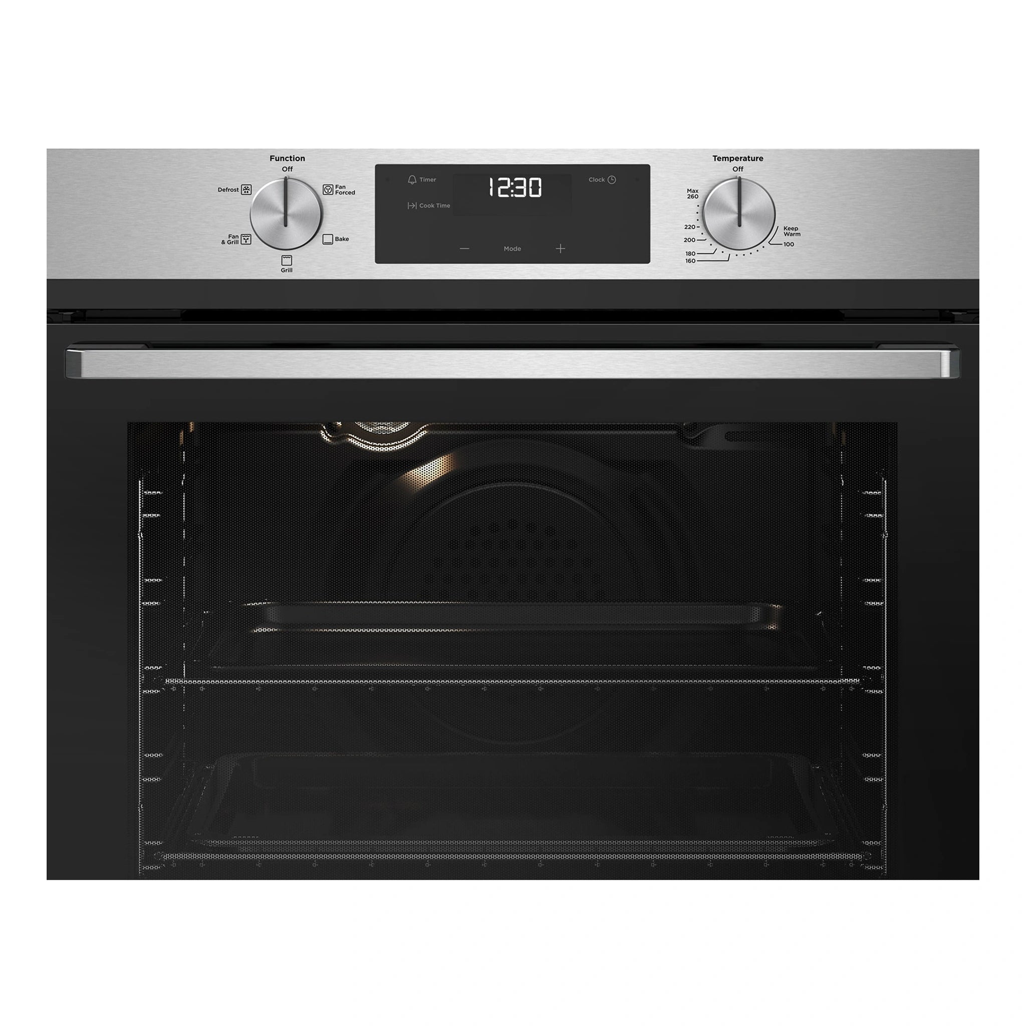 Westinghouse 60cm Multi-Function Gas Oven Stainless Steel WVG6515SD, Control Panel View