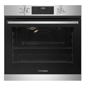 Westinghouse 60cm Multi-Function Gas Oven Stainless Steel WVG6515SD, Front View