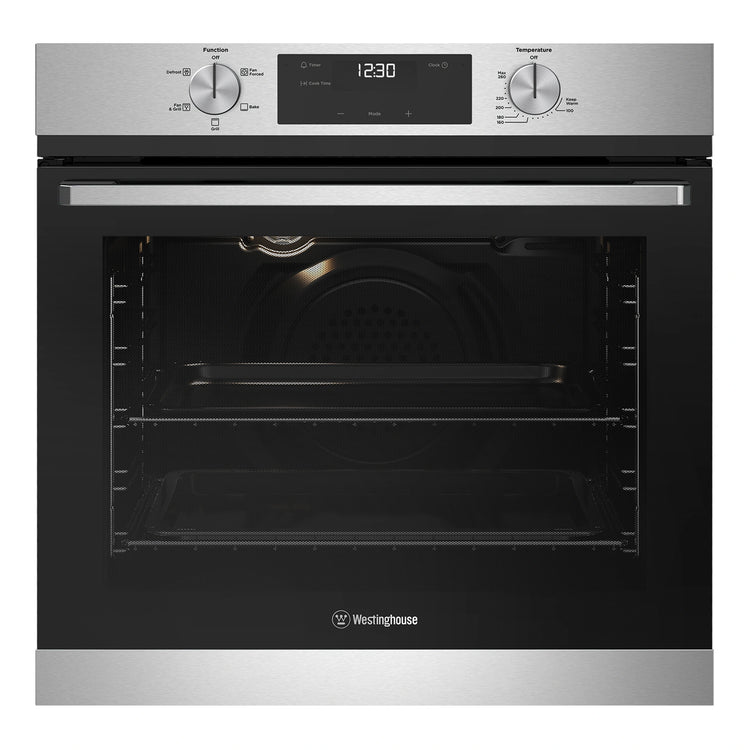 Westinghouse 60cm 5 Function Gas Built-In Oven Stainless Steel WVG6515SD, Front View