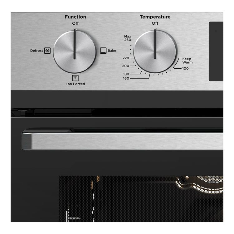 Westinghouse 60cm LPG Gas Built-In Oven with Separate Grill WVG665SCLP, Control Panel View