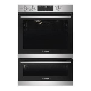 Westinghouse 60cm LPG Gas Built-In Oven with Separate Grill WVG665SCLP, Front Double Door View