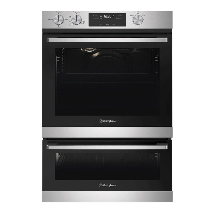 Westinghouse 60cm LPG Gas Built-In Oven with Separate Grill WVG665SCLP, Front Double Door View