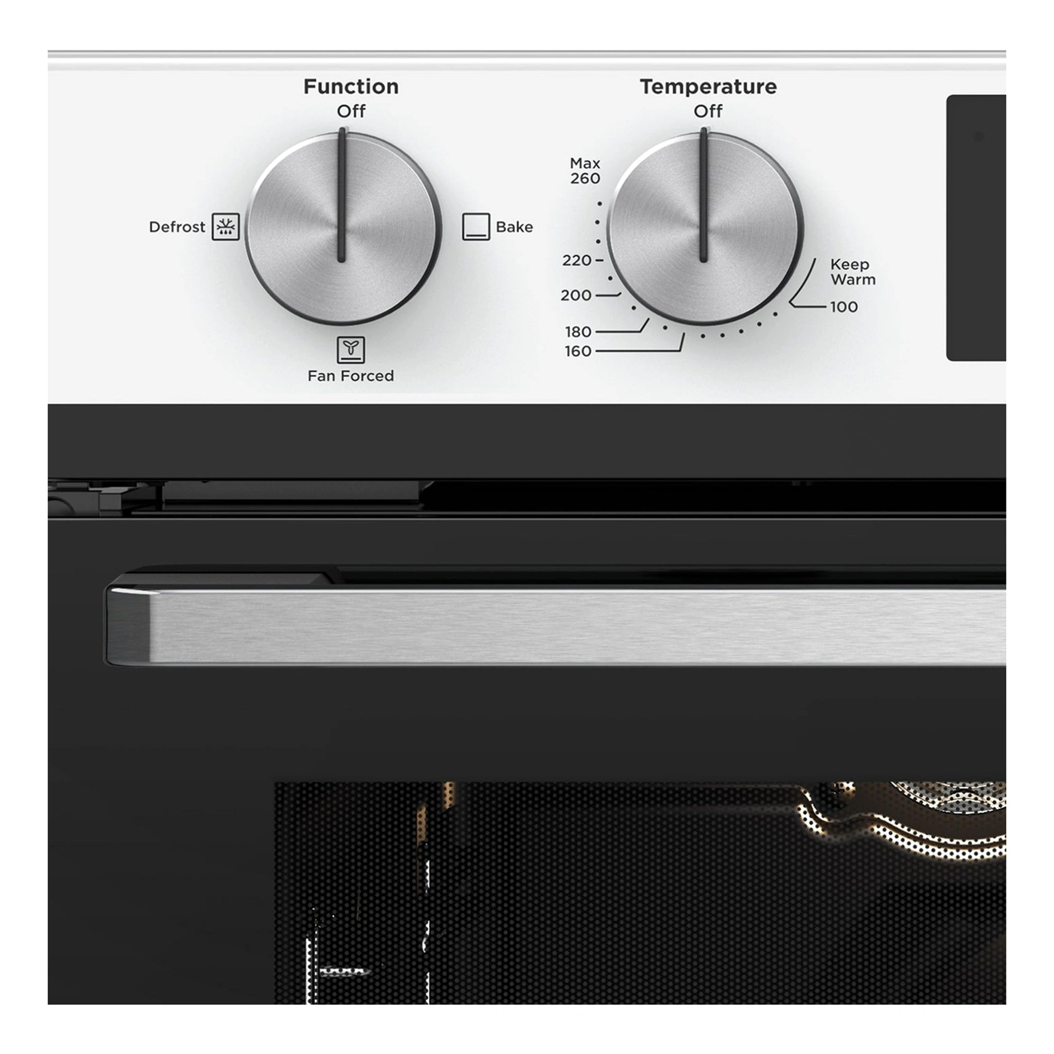 Westinghouse 60cm LPG Gas Oven with Separate Electric Grill WVG665WCLP, Control Panel View 2