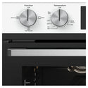 Westinghouse 60cm Multi-Function Three Gas Oven With Separate Grill, White WVG665WCNG, Control Close-Up View