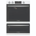 Westinghouse 60cm Multi-Function Three Gas Oven With Separate Grill, White WVG665WCNG, Front Double Door View