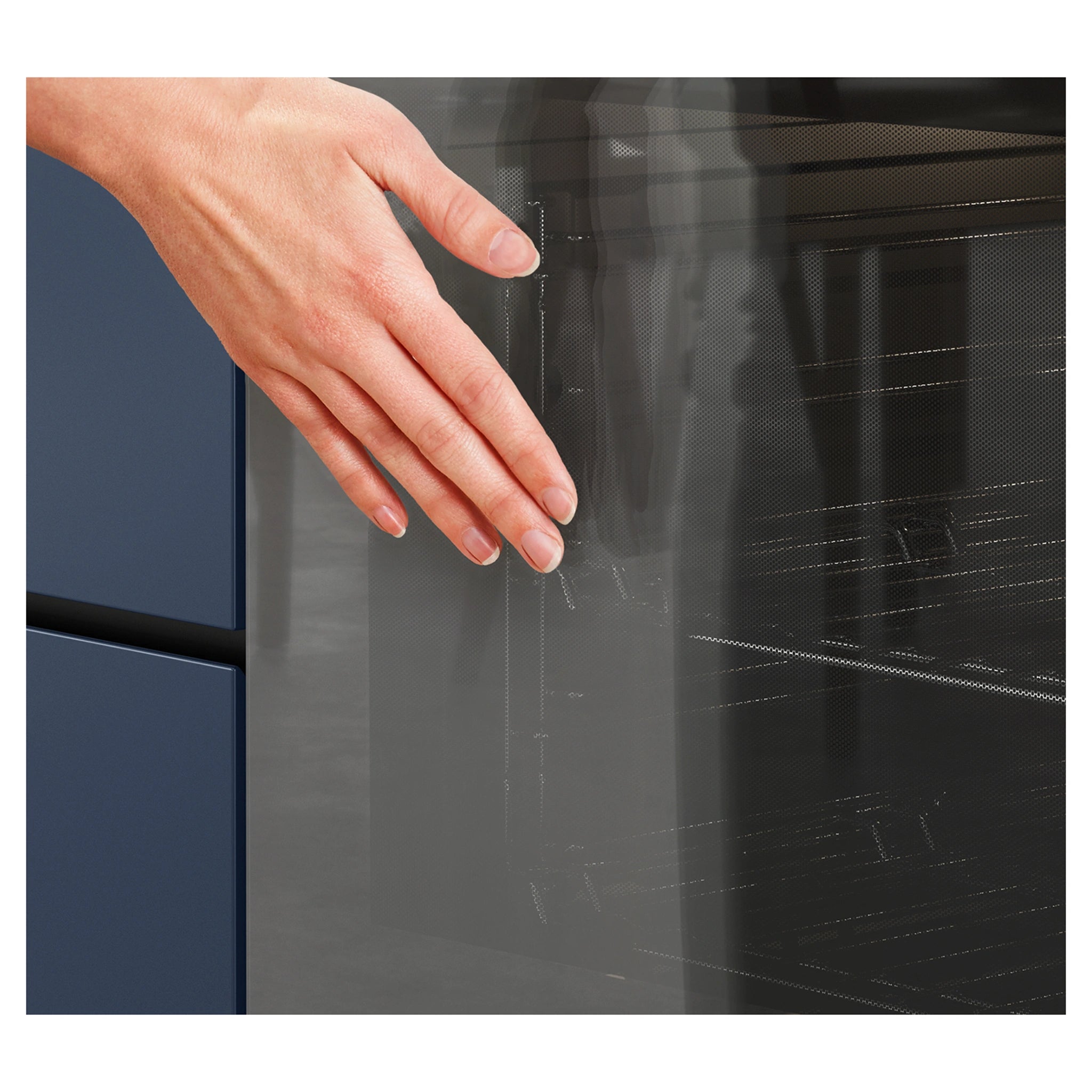 Westinghouse 60cm Multi-Function Three Gas Oven With Separate Grill, White WVG665WCNG, Glass Touch View