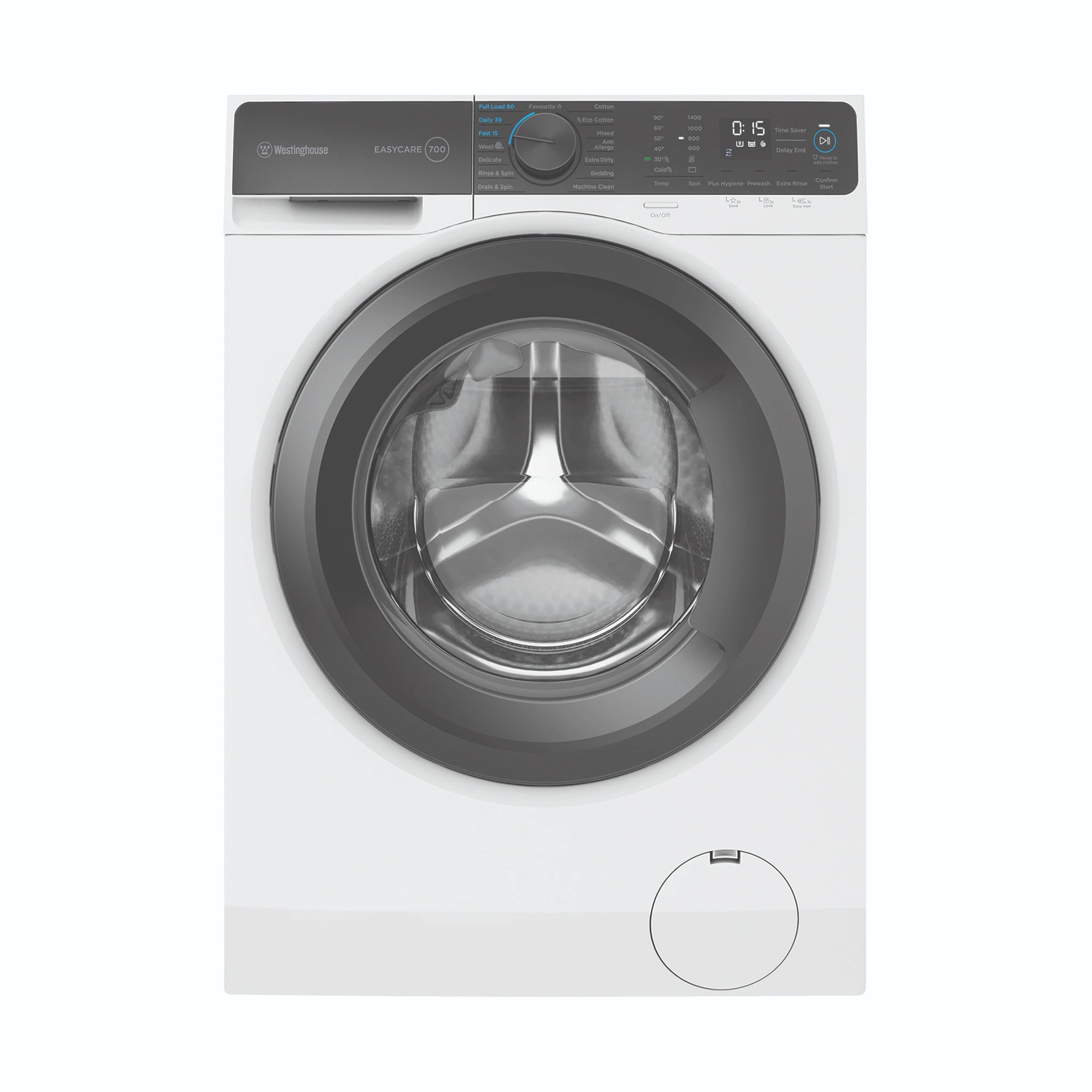 Westinghouse WWF1044M7WAS 10kg EasyCare 700 White Front-Load Washing Machine