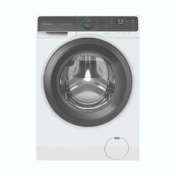 Westinghouse 10kg EasyCare 700 White Front-Load Washing Machine WWF1044M7WAS, Front View