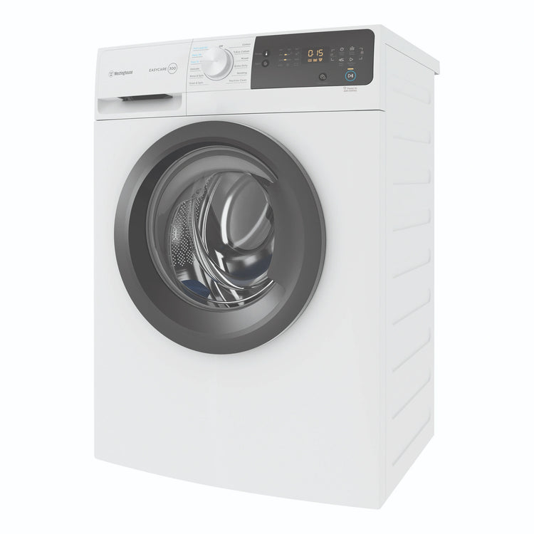 Westinghouse 7.5kg EasyCare 300 White Front Load Washing Machine WWF7524N3WAS, Right Side View