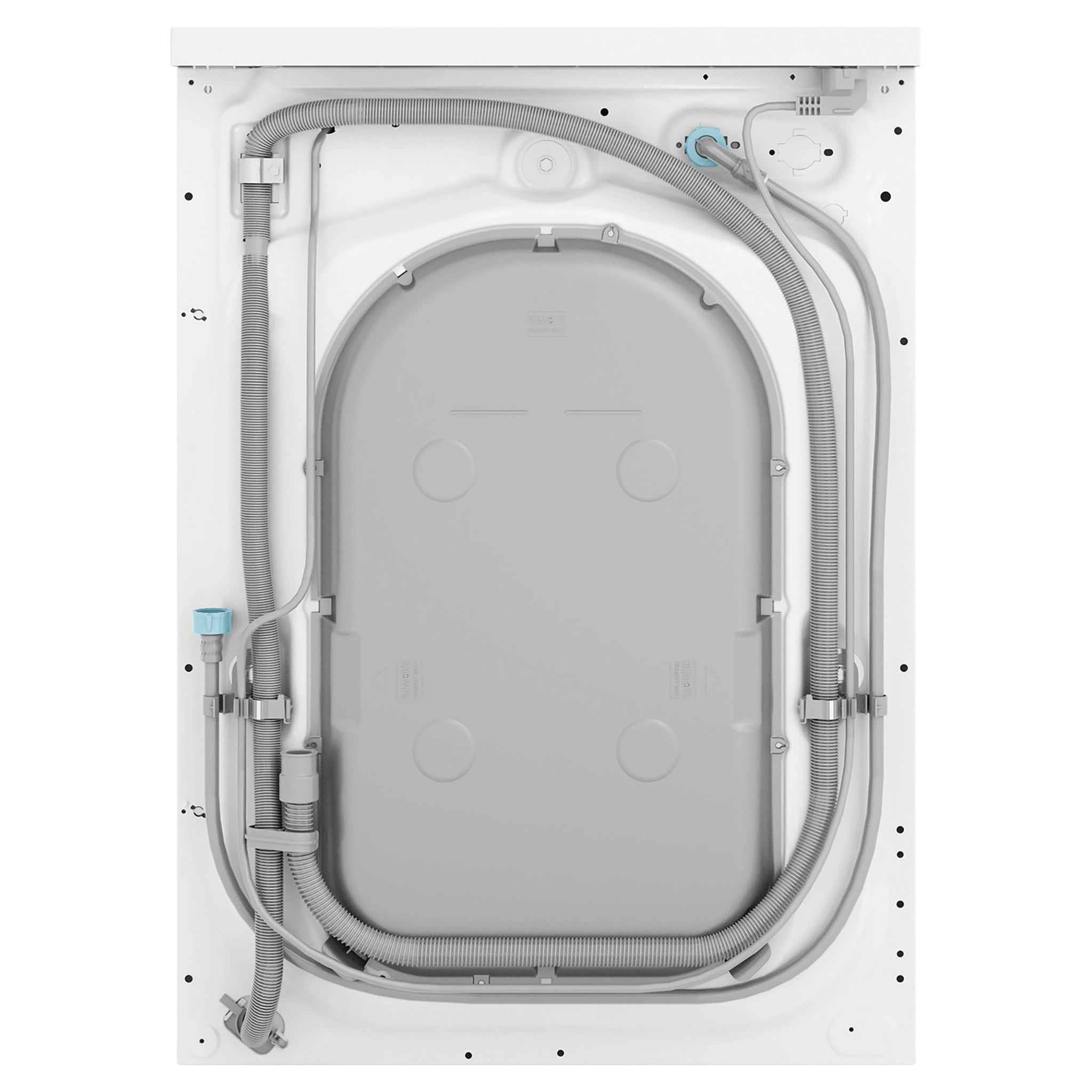 Westinghouse 8kg EasyCare 500 White Front Load Washing Machine WWF8024M5WAS, Back Side View