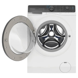 Westinghouse 8kg EasyCare 500 White Front Load Washing Machine WWF8024M5WAS, Front Door Open View