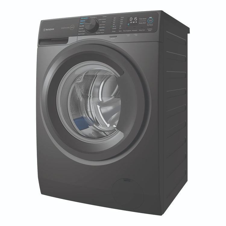 Westinghouse 9kg 500 Series Metallic Grey EasyCare Front Load Washer WWF9024M5SAS, Right Side View