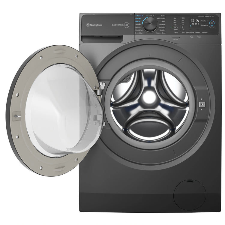 Westinghouse 9kg EasyCare 500 Front Load Washing Machine WWF9024M5SA, Door Open