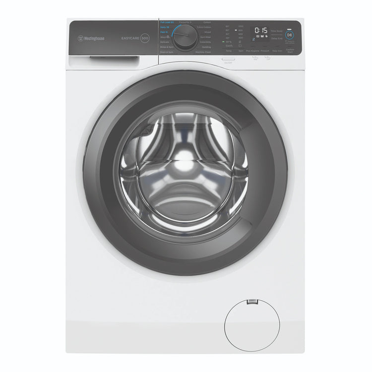 Westinghouse 9kg EasyCare 500 White Front Load Washing Machine WWF9024M5WAS, Front View