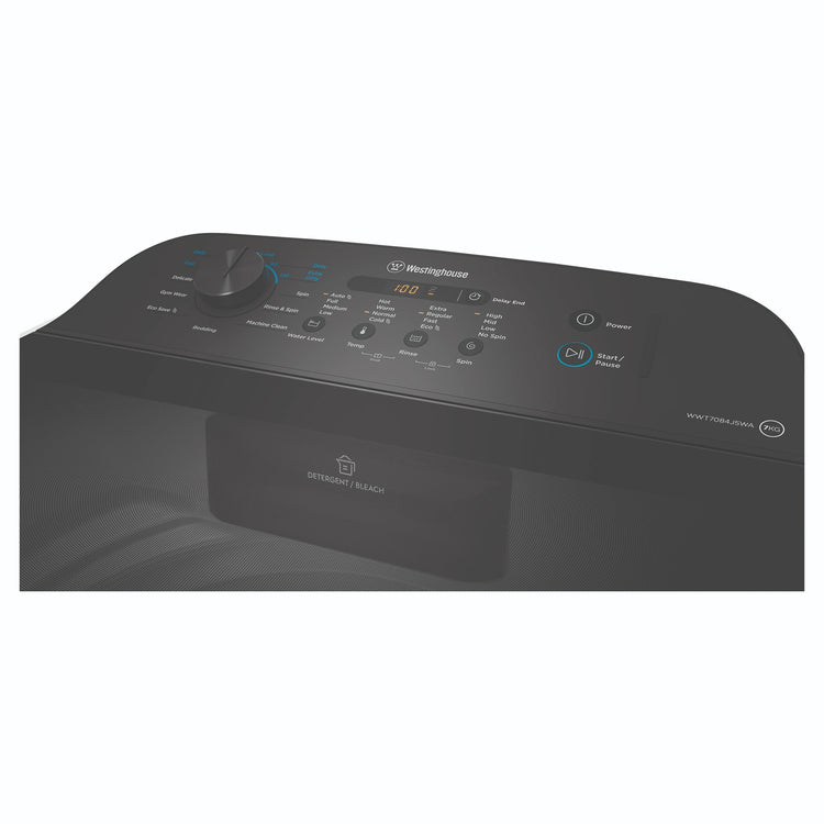 Westinghouse 7kg EasyCare Top Load Washing Machine WWT7084J5WA, Control Panel View