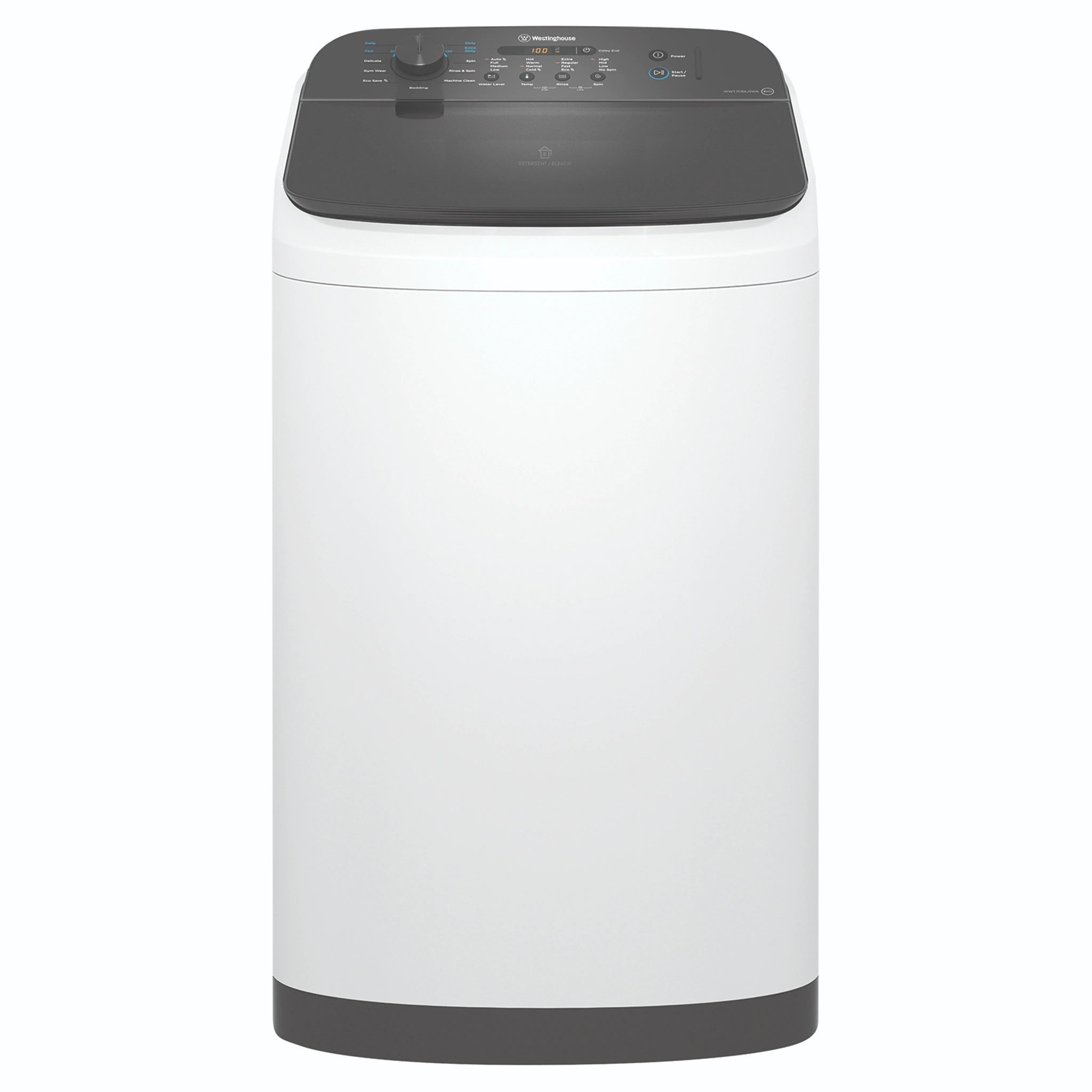 Westinghouse 7kg EasyCare Top Load Washing Machine WWT7084J5WA, Front View