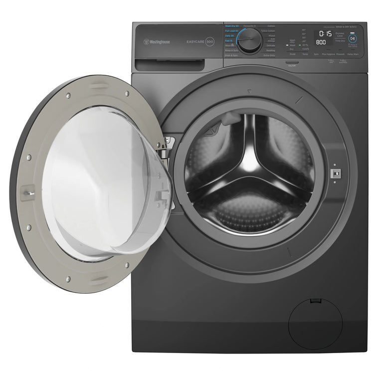 Westinghouse 9kg/5kg Washer Dryer Combo WWW9024M5SA, Front View With Door Open