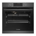 Westinghouse 60cm Multi-Function Pyrolytic Oven with Air Fry and Steam Bake Dark Stainless Steel WVEP6717DD, Front View