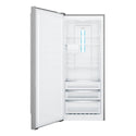 Westinghouse WFB4204SBL 425L Upright Freezer Stainless Steel, Front view with open door