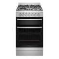 Westinghouse 54cm Dual Fuel Upright Oven Stainless Steel WFE512SC, Front View