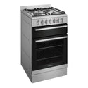 Westinghouse 54cm Dual Fuel Upright Oven Stainless Steel WFE512SC, Left View