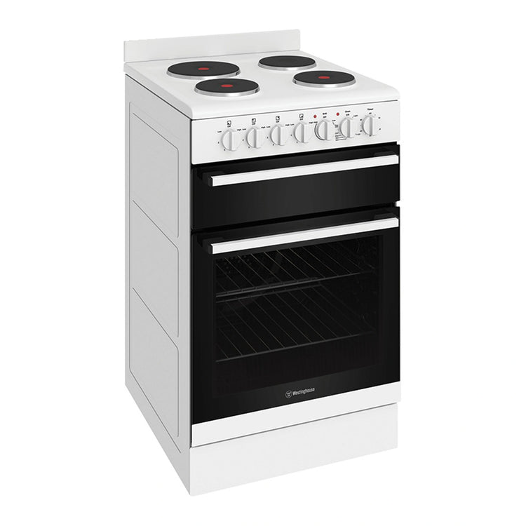 Westinghouse 54cm Freestanding Electric Oven White WFE532WC, Left View