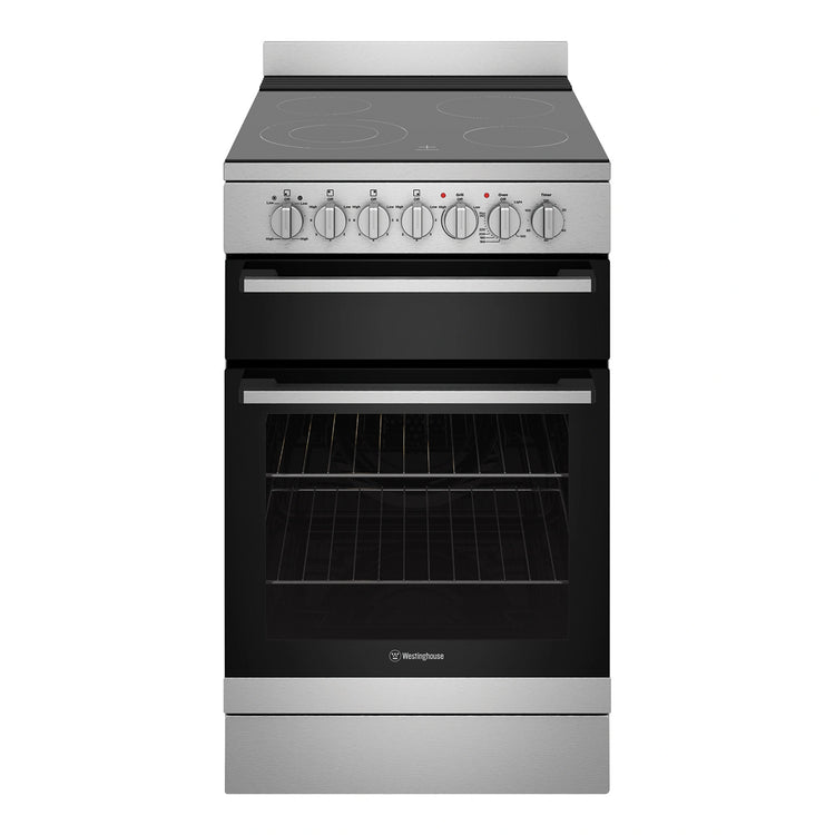 Westinghouse 54cm Freestanding Electric Oven WFE542SCB, Front View