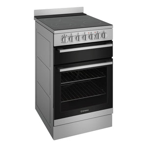 Westinghouse 54cm Freestanding Electric Oven WFE542SCB, Left Side View