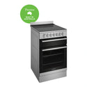 Westinghouse 54cm Freestanding Electric Oven with Ceramic Cooktop WFE542SC, Left View