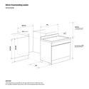 Westinghouse WFE9756DD 90cm Electric Freestanding Oven with Induction Cooktop Dark Stainless Steel