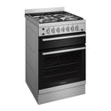 Westinghouse 60cm Freestanding Gas Oven and Gas Cooktop with Separate Grill Stainless Steel WFG612SCH, Left View
