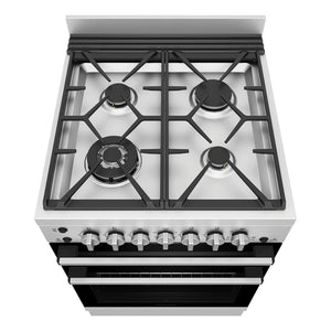 Westinghouse 60cm Freestanding Gas Oven and Gas Cooktop with Separate Grill Stainless Steel WFG612SCH, Top View