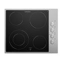 Westinghouse 60cm 4 Zone Ceramic Cooktop with Stainless Steel Trim WHC642SC, Top view
