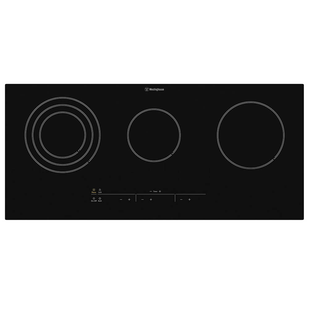 Westinghouse WHC934BA 90cm Electric Ceramic Cooktop, Top view