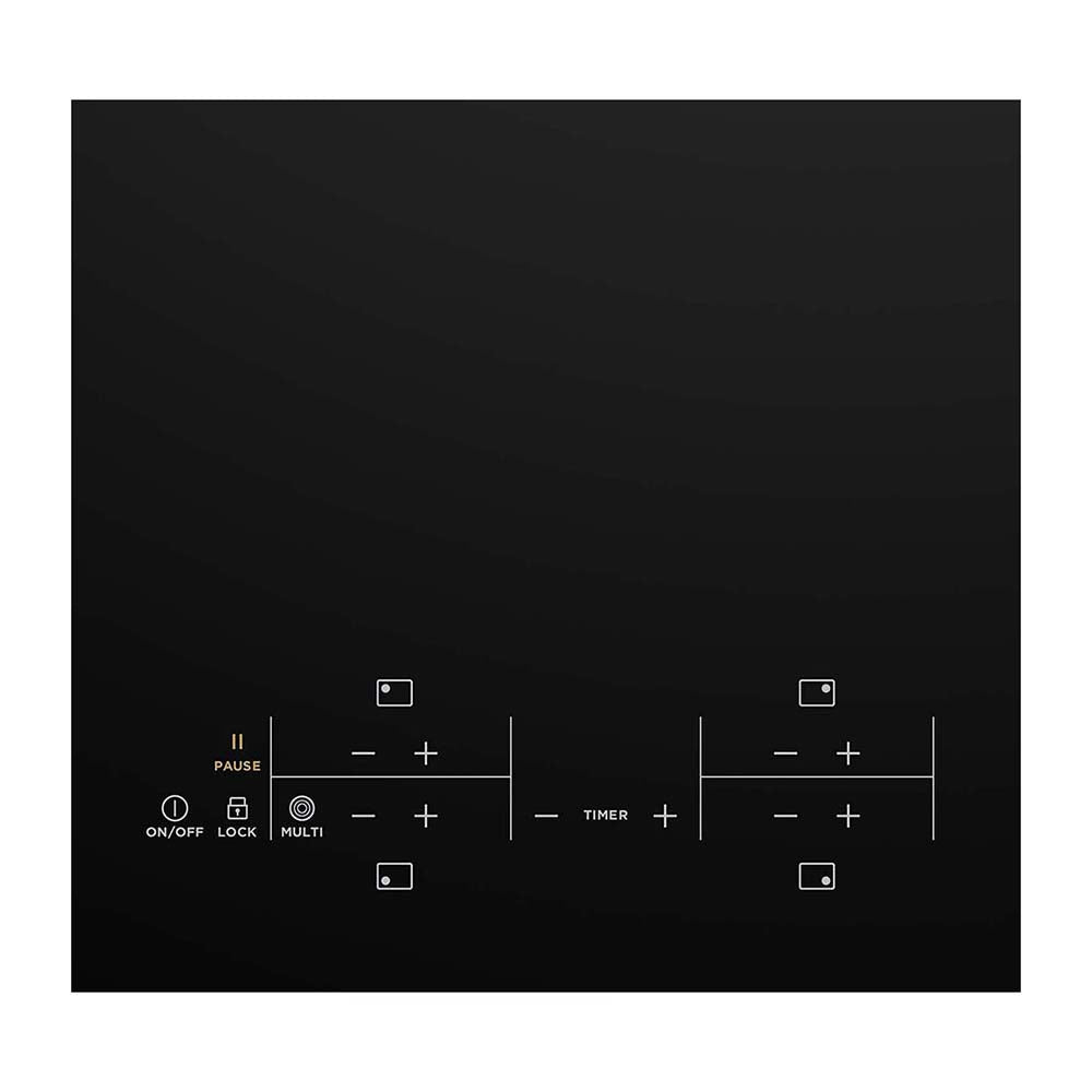 Westinghouse 90cm 4 Zone Ceramic Cooktop WHC943BC, Control panel view