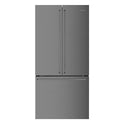 Westinghouse 524L French Door Fridge Dark Steel WHE5204BB, Front view