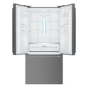 Westinghouse 524L French Door Fridge Dark Steel WHE5204BB, Front view with top door open