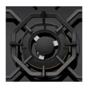 Westinghouse WHG638BC Gas-on-Glass Cooktop, Cooktop view