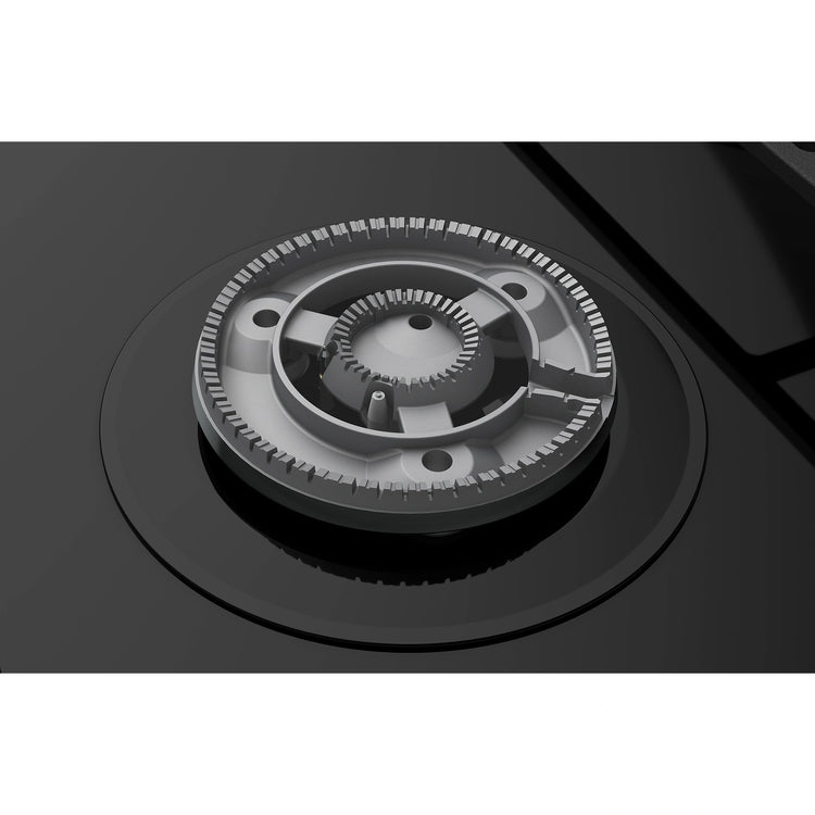 Westinghouse 60cm 3 Burner Ceramic Glass Gas Cooktop Black WHG639BD, Burner