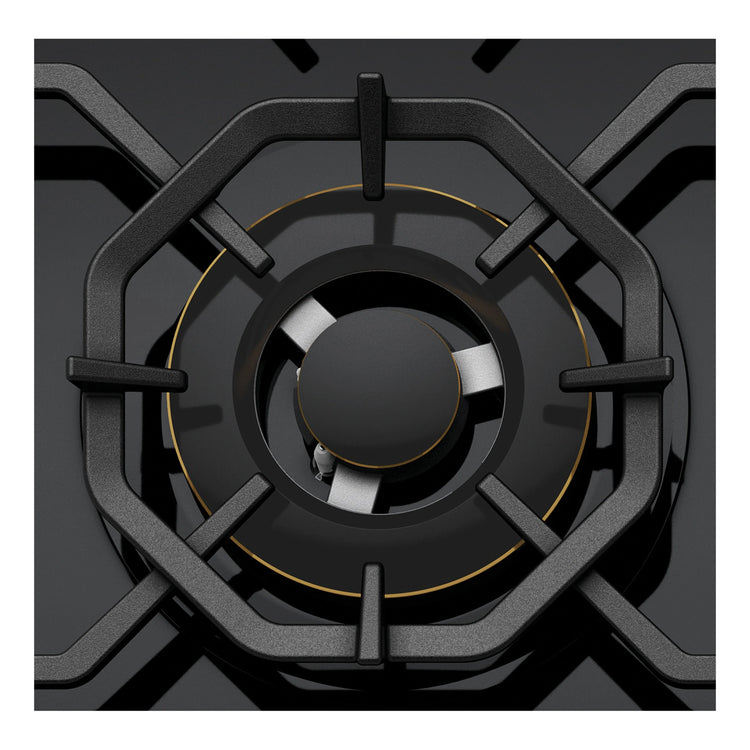 Westinghouse 60cm 3 Burner Ceramic Glass Gas Cooktop Black WHG639BD, Burner Off