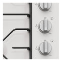 Westinghouse 60cm 4 Enamel Burner Gas Cooktop White WHG640WC, Control Panel View