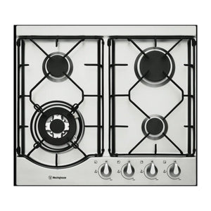 Westinghouse 60cm Stainless Steel Gas Cooktop WHG643SB, Top view