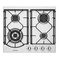 Westinghouse WHG644SA 60cm Stainless Steel Gas Cooktop, Top view