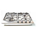 Westinghouse WHG644SA 60cm Stainless Steel Gas Cooktop, Front top view