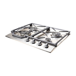 Westinghouse WHG646SA 60cm Natural Gas Cooktop, Front top left view