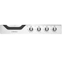 Westinghouse WHG646SB 60cm Stainless Steel Gas Cooktop, Control panel view