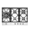 Westinghouse WHG756SB 75cm Cooktop With 5 Wok Burners, Top view