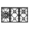 Westinghouse WHG756SB 75cm Cooktop With 5 Wok Burners, Top view 2
