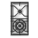 Westinghouse WHG955SA 90cm Stainless Steel Cooktop w/5 Burners, Side Controls, Cooktop view 2