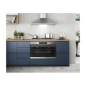 Westinghouse 90cm 5 Burner Stainless Steel Gas Cooktop WHG955SB, Front view in a kitchen 